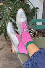Le Bon Shoppe Color Block Girlfriend Socks Women Rose Green