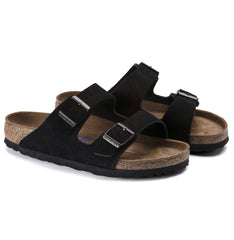 Birkenstock Arizona BS Narrow Fit Women Black Suede Leather