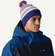 Patagonia Powder Town Beanie Park Stripe Viking Blue
