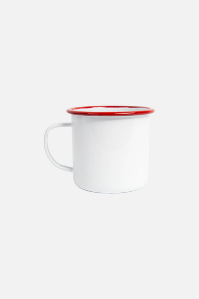 Crow Canyon Home Vintage Enamelware 16 oz Large Mug Red