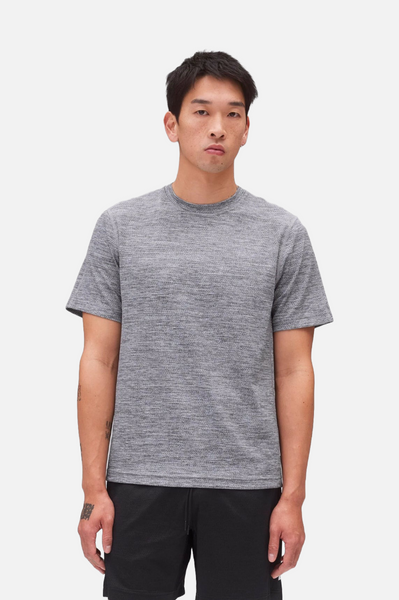 Reigning Champ Solotex Mesh Tiebreak T-Shirt Men Heather Grey