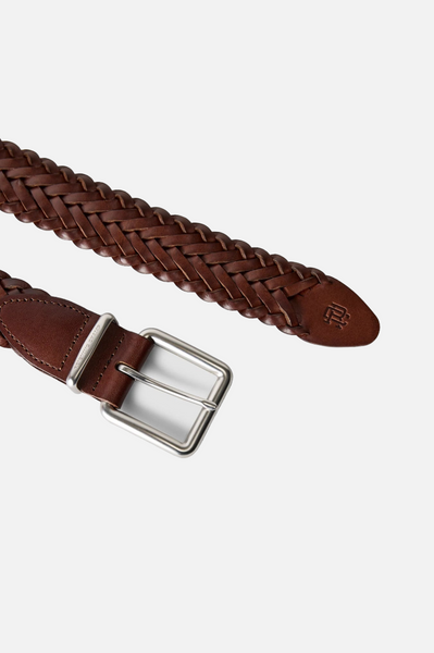 Reigning Champ Braided Leather Belt Men Brown
