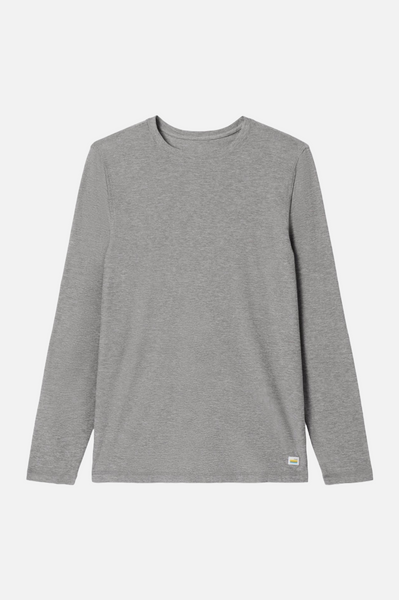 Vuori Strato Tech L/S Tee Men Heather Grey