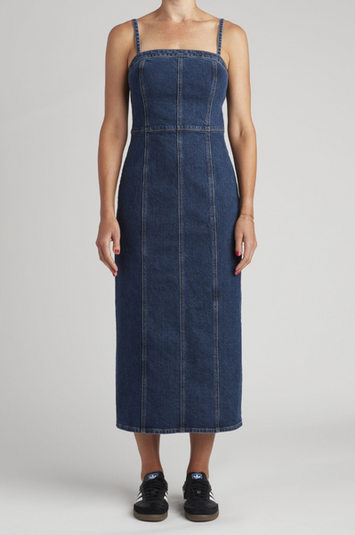 Levi's Seamed Bustier Dress Women Retro Stone