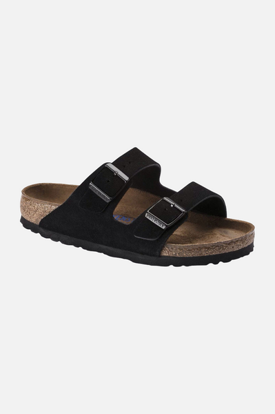 Birkenstock Arizona BS Narrow Fit Women Black Suede Leather