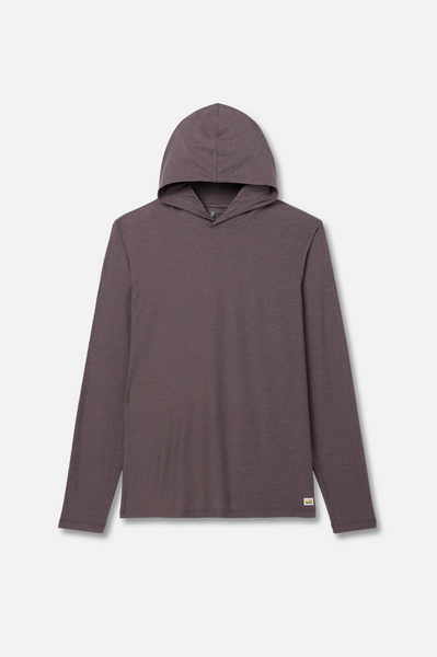 Vuori Strato Tech Hoodie Tee Men Huckleberry Heather