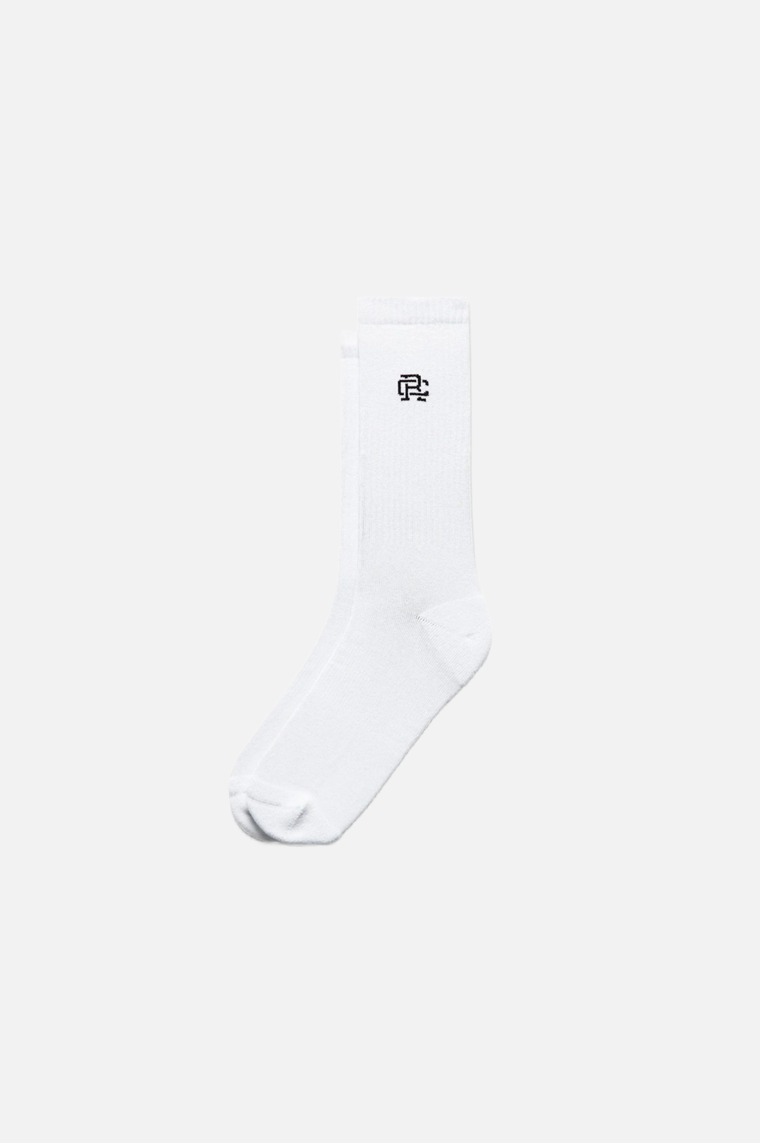 Reigning Champ Classic Crew Sock Men White/Black