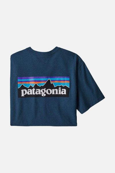 Patagonia P-6 Logo Responsibili-Tee Men Crater Blue