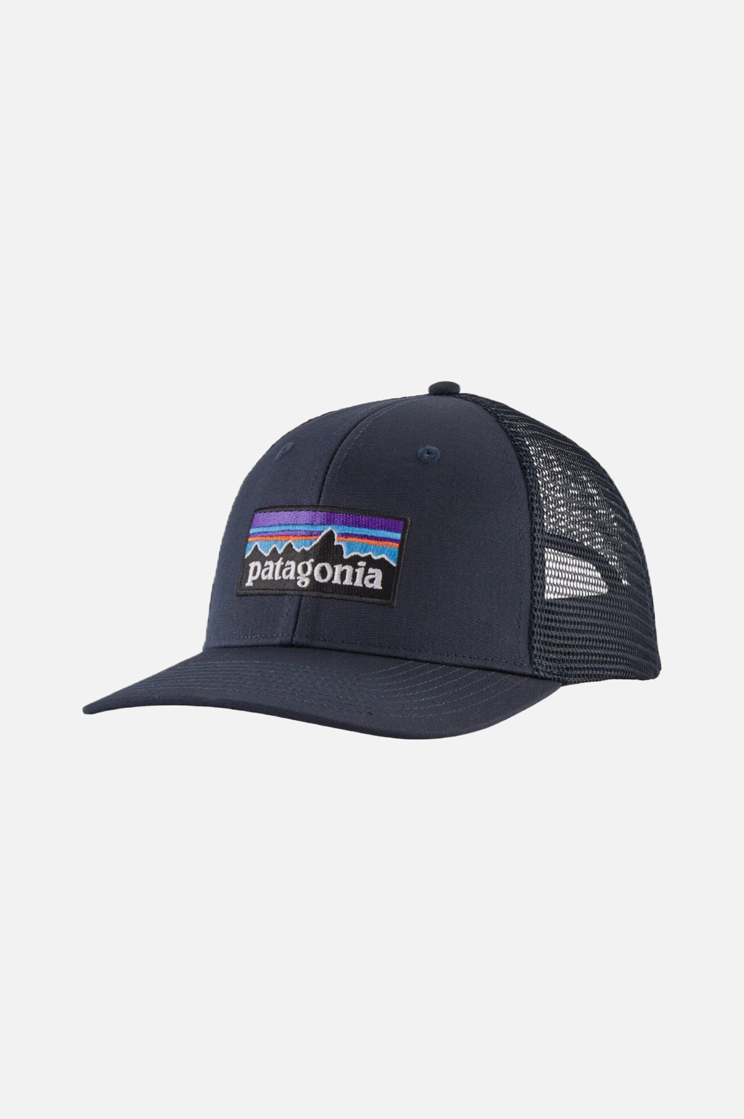 Patagonia P-6 Logo Trucker Hat Navy Blue