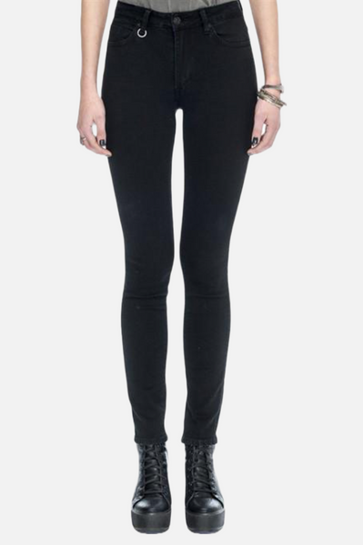 Neuw Vintage Skinny Women Black Raw