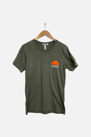 Camp Brand Goods Golden Sun T-Shirt Women Military Green