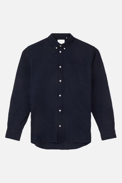 Minimum Jay 2.0 LS Shirt Men Navy Blazer