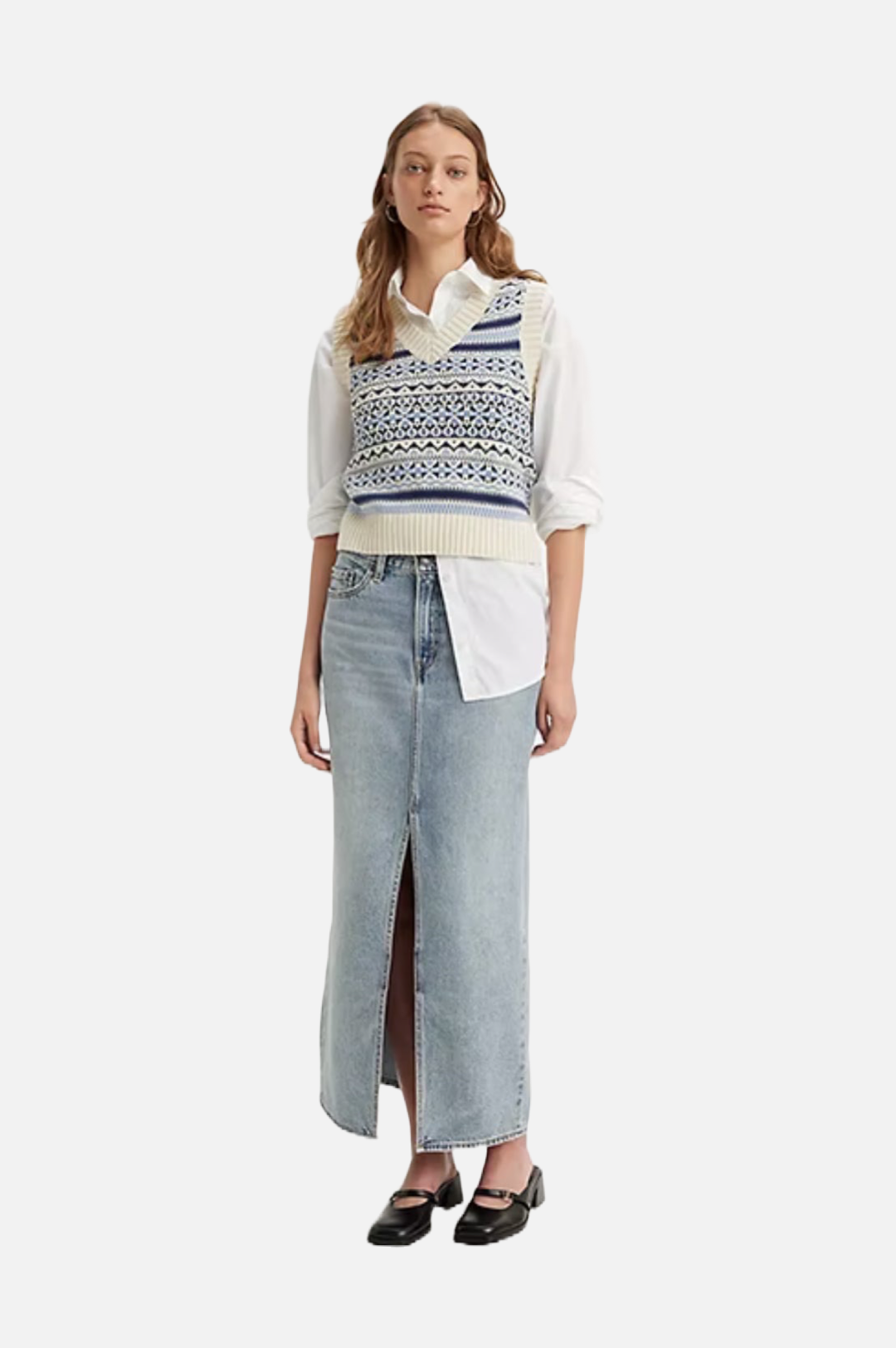 Levi's Ankle Column Skirt Women Please Hold