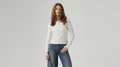 Levi's Dana Henley Women Curie Ditsy Blue Indigo