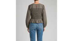 Levi's Fleur Smocked Top Women Heidi Micro Gingham