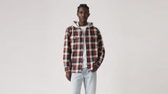 Levi's Hooded Classic Worker Shirt Men Reeve Plaid