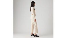 Levi's Ribcage Straight Ankle Zip Women White Swan