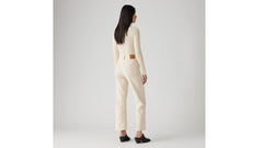 Levi's Ribcage Straight Ankle Zip Women White Swan