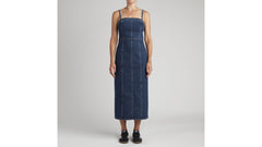 Levi's Seamed Bustier Dress Women Retro Stone