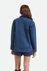 Brixton Durham Shirt Jacket Women Rinse Denim