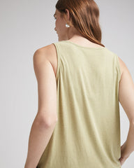 Richer Poorer Recycled Jersey Scoop Neck Tank Women Green Fatigues