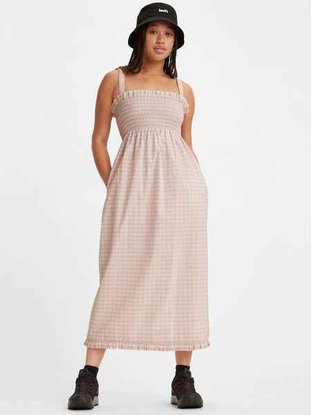 Levi's Tanner Scrunchie Dress Women Misty Lilac