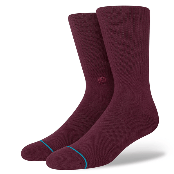 Stance Icon Crew Men Burgundy