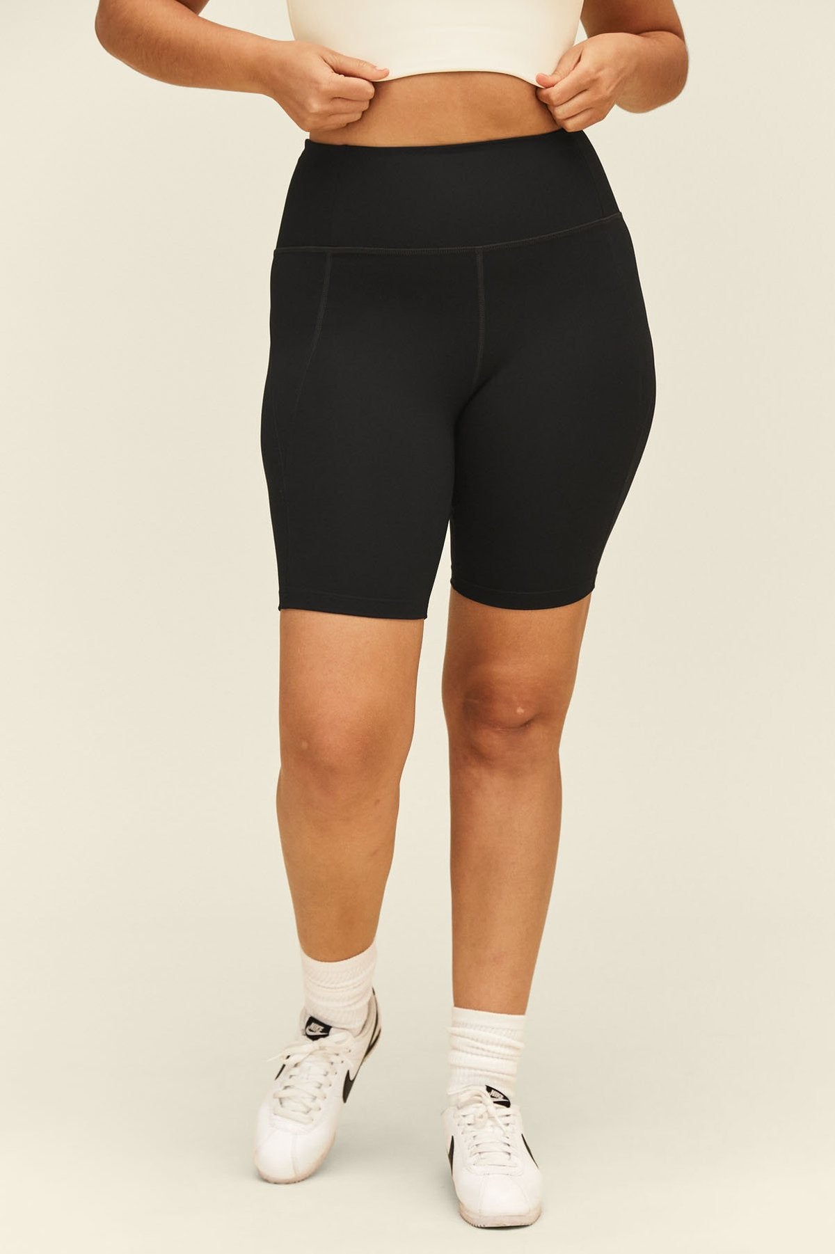 Girlfriend Collective High Rise Bike Short Women Black