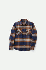 Brixton Bowery LS Flannel Men Joe Blue