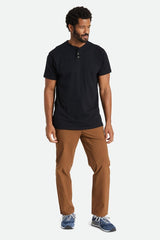 Brixton Basic Slub SS Henley Tee Men Black