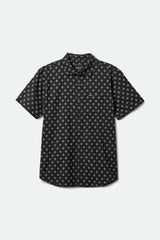 Brixton Charter Print Woven SS Men Black/Off White Geo