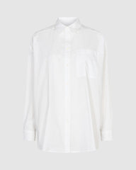 Minimum Luccalis Oversize L/S Shirt Women Broken White