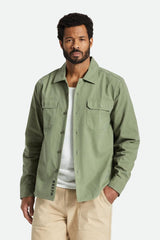 Brixton Bowery Surplus LS Overshirt Men Olive Surplus