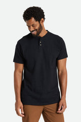Brixton Basic Slub SS Henley Tee Men Black