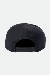 Brixton Oath III Snapback Washed Black Orange