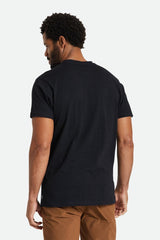 Brixton Basic Slub SS Henley Tee Men Black
