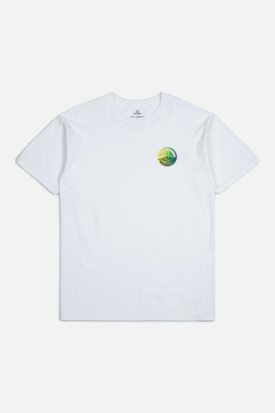 Brixton Tune Out SS Standard Tee Men White