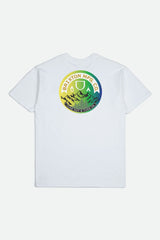 Brixton Tune Out SS Standard Tee Men White