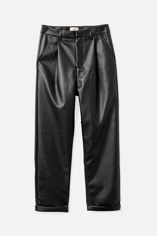 Brixton Aberdeen Leather Trouser Pant Women Black