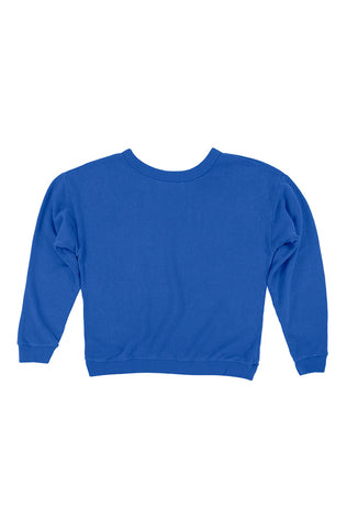 Jungmaven Crux Cropped Sweatshirt Women Galaxy Blue