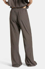 Brixton Hudson Lounge Pant Women Washed Black Cinder Grey Diamond Check