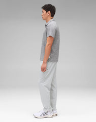 Reigning Champ Solotex Mesh Tiebreak Polo Men Heather Grey