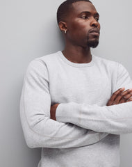 Reigning Champ Midweight Terry Slim Crewneck Men Heather Grey