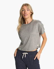 Vuori Energy Tee Women Heather Grey