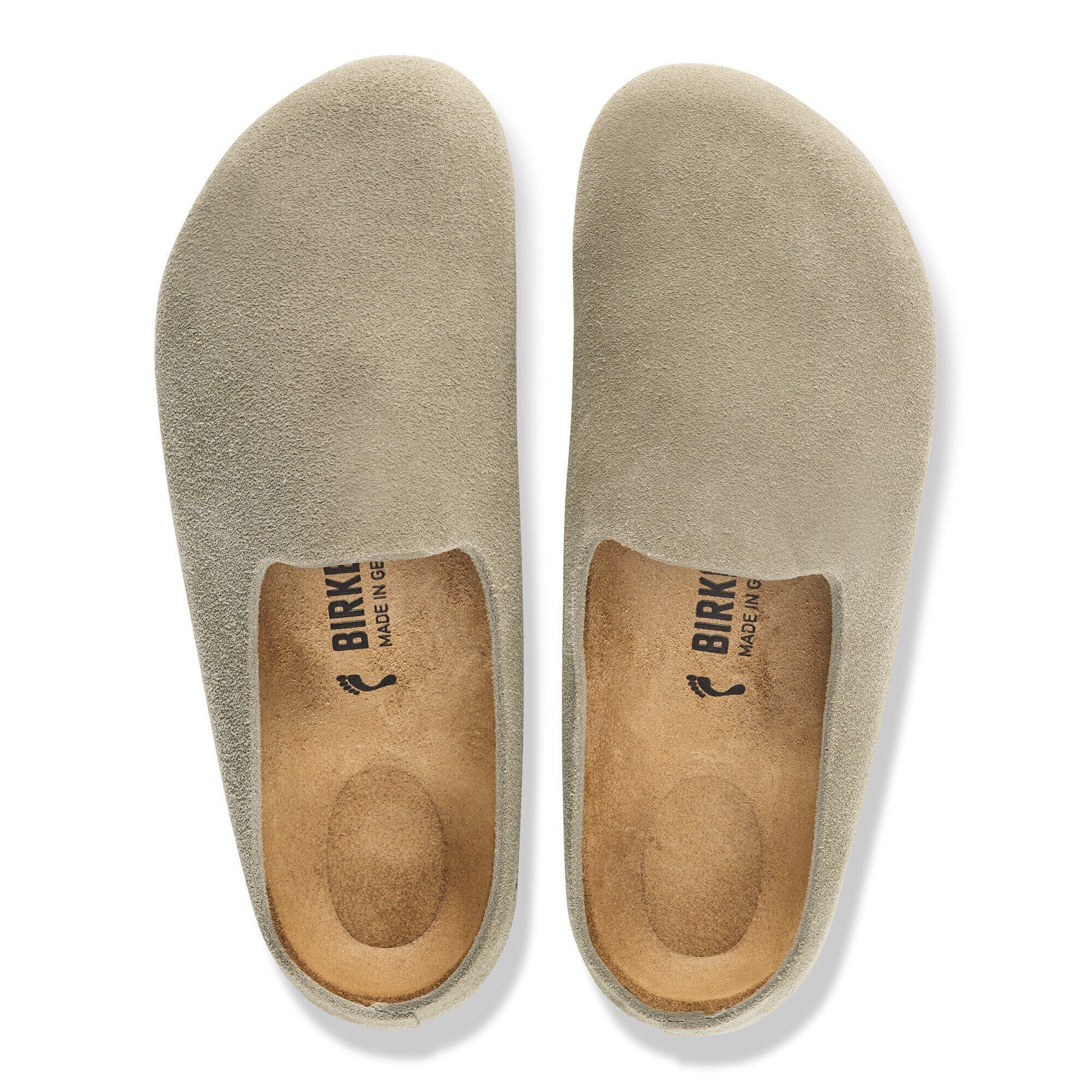 Birkenstock Amsterdam Wrapped Suede Taupe Regular