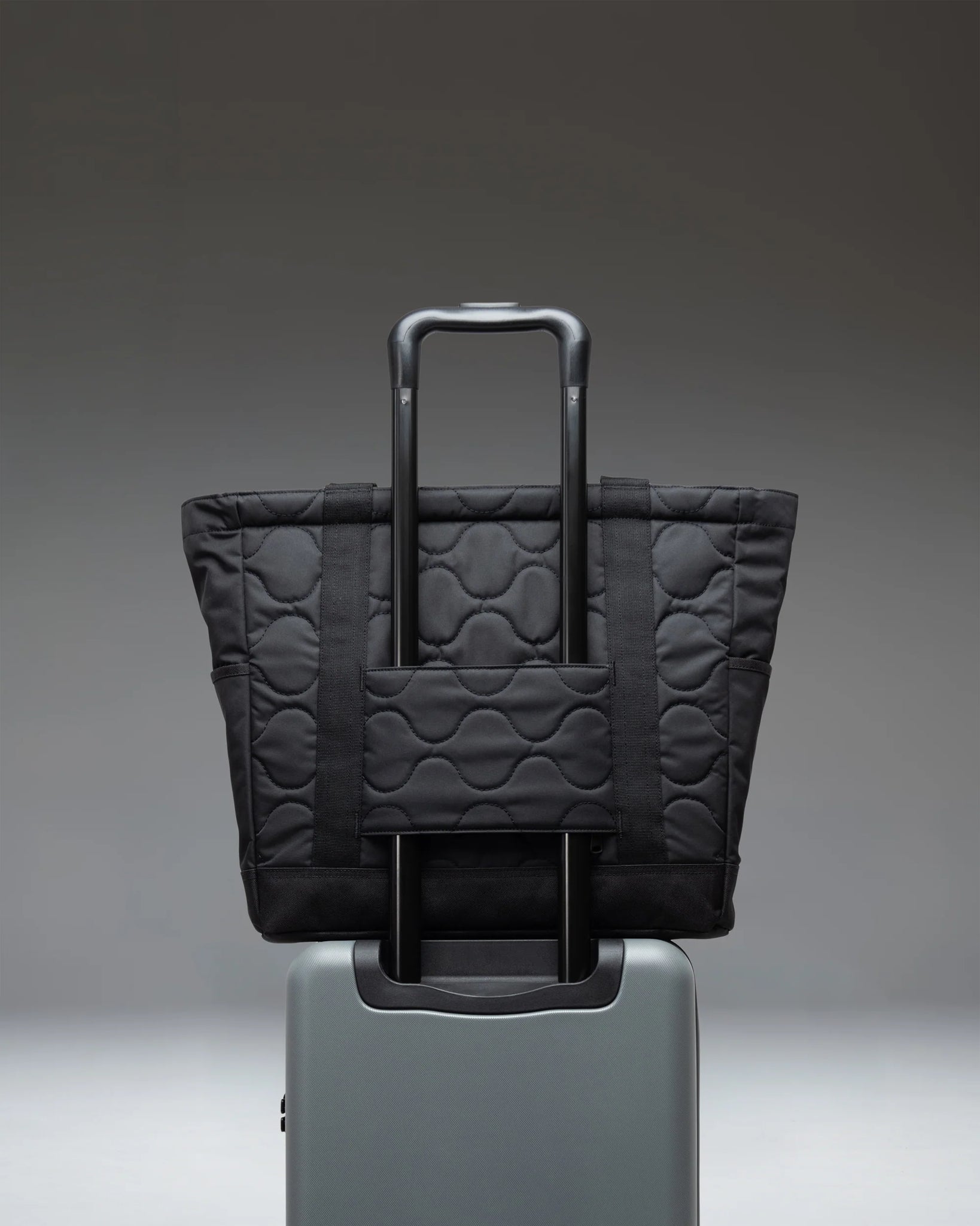 Herschel Heritage Quilted Capsule Tote Black Tonal