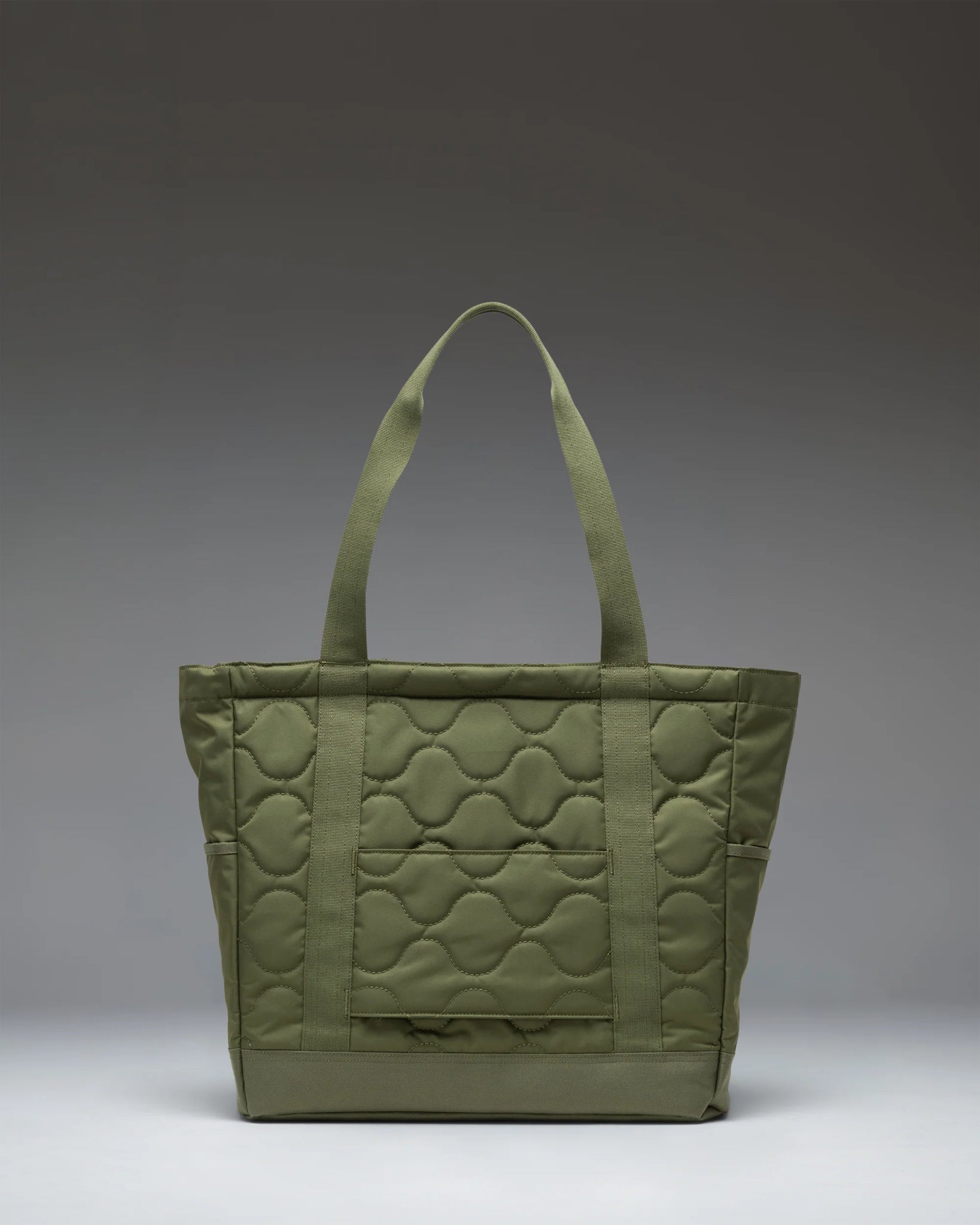 Herschel Heritage Quilted Capsule Tote Loden Green Tonal
