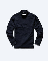 Reigning Champ Solotex Mesh Tiebreak Quarter Zip Men Navy