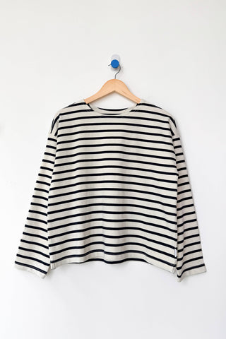 Le Bon Shoppe Sailor Top Women Navy Stripe
