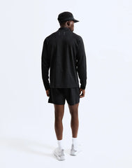 Reigning Champ Solotex Mesh Tiebreak Quarter Zip Men Heather Black